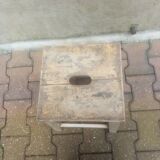 Vintage wooden workshop stool