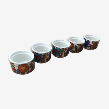 Series of 5 egg cups Villeroy & Boch Acapulco