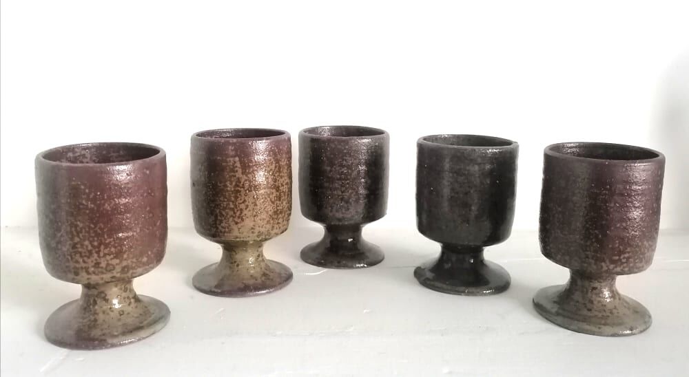 Stoneware service La borne by Guy baudat