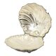 Silver-Plated Shell Butter Dish Caviar Holder Made in England