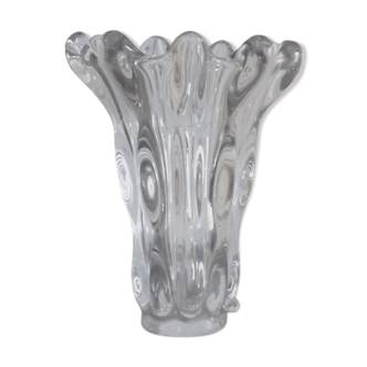 Vase tête girafe en cascade de cristal Cristallerie Vannes-le-Châtel