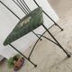 Chaise de jardin en acier et tissu