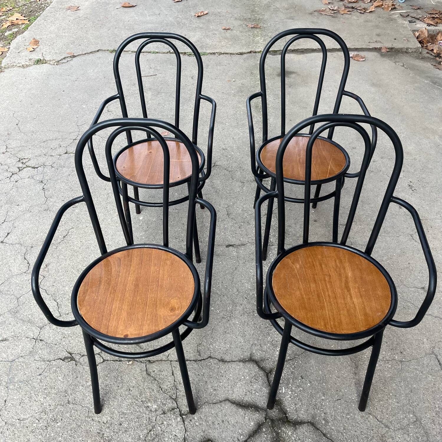 4 fauteuils jardin années 50 - Suède