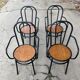 4 fauteuils jardin années 50 - Suède
