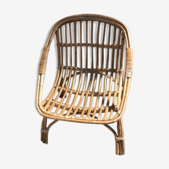 Rattan armchair