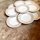 9 flat plates San Marciano Ceramiche in enamelled Italian earthenware