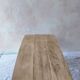 Old farmhouse coffee table in solid oak - turned legs and stretcher.