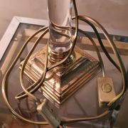 acrilic foot lamp 1950 has 70 trace on foot chrome gold pricked very well in its juice d epoque