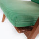 Easy chair in teak and with green upholstery of Danish design, 1960s