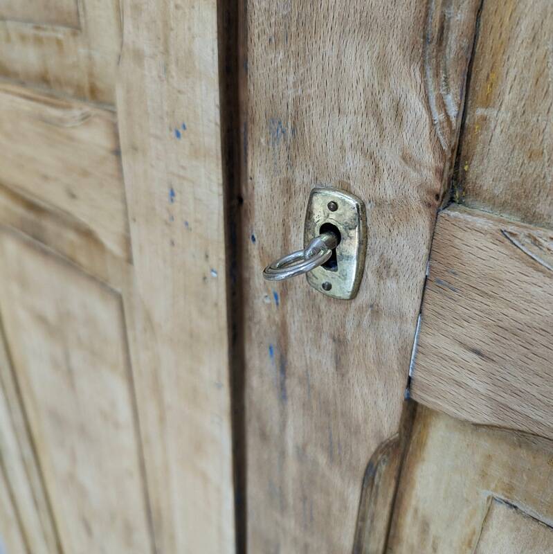 Parisian cabinet in raw wood