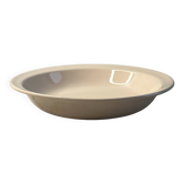 Presentation dish in Digoin earthenware, pink colour, 26cm.