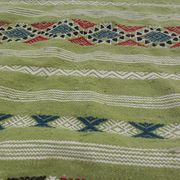 Berber handmade green kilim rug in pure wool 210-115cm