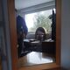 Vintage Scandinavian pine mirror
