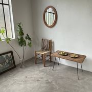 Oval cherry mirror