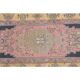 1970s Turkish Oushak Handmade Wool Cotton Pink Area Rug 108x225