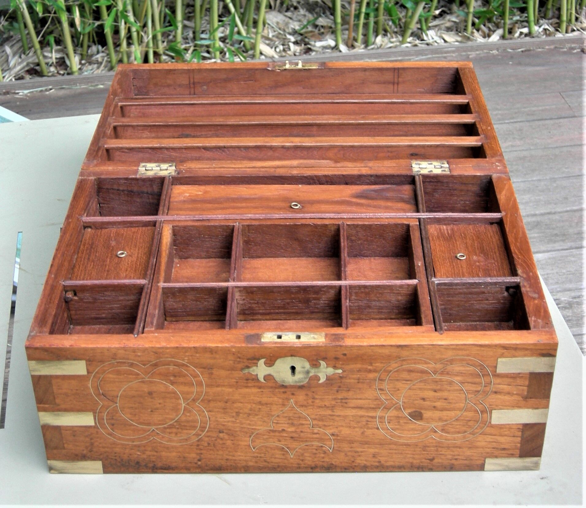Jewelry box wooden mail box with secrecy