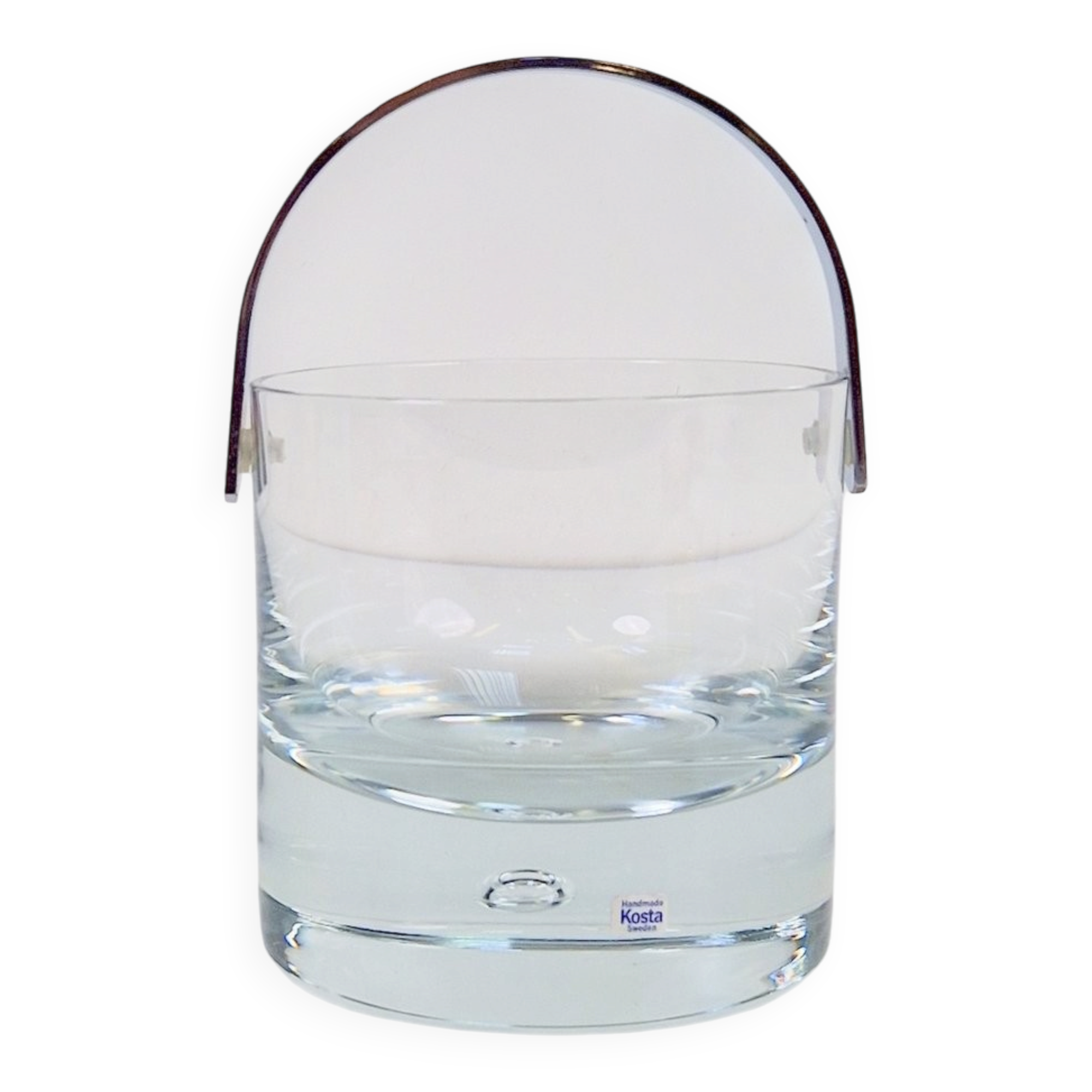 Pippi Ice Bucket in Glass by Vicke Lindstrand for Kosta Boda, Sweden, 1970s