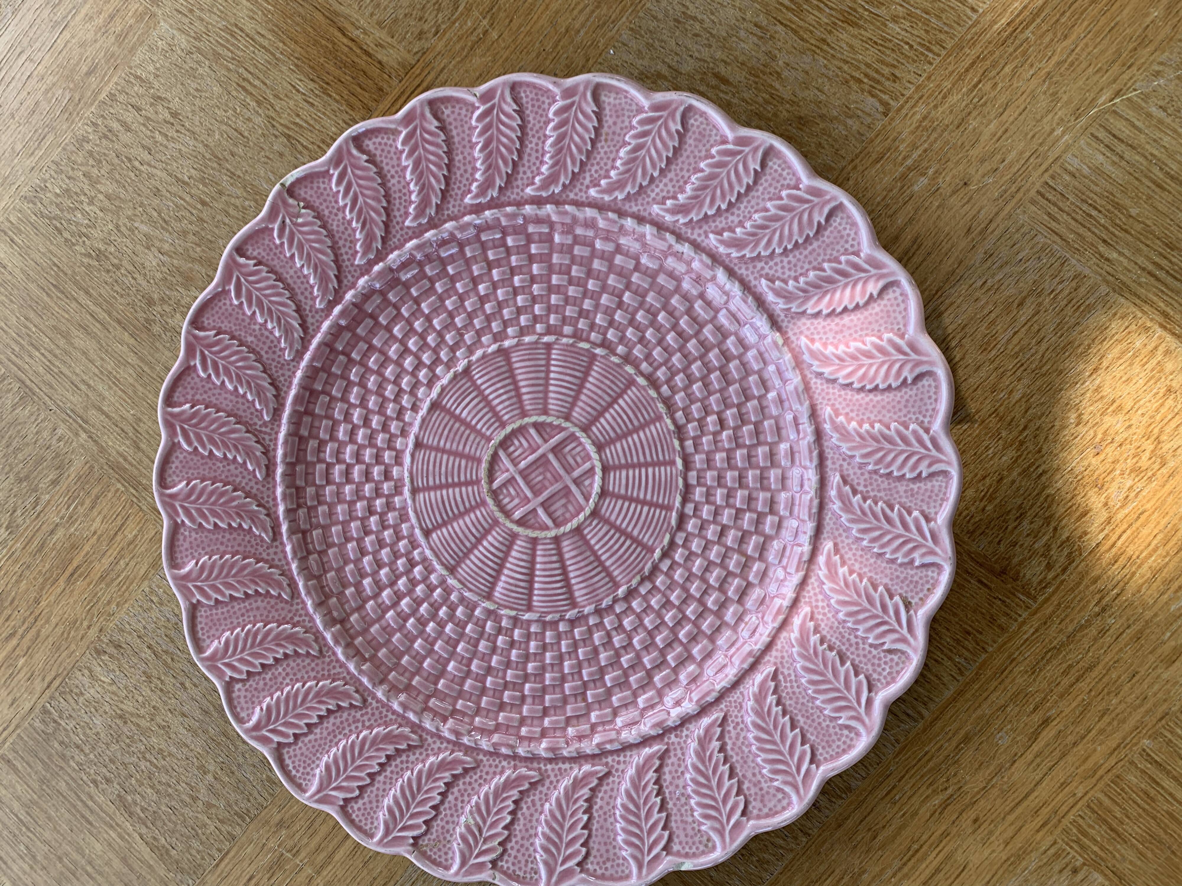 Plat à gâteaux en barbotine céramique