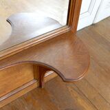 Important miroir en chêne sculpté, Art Nouveau, Circa 1910