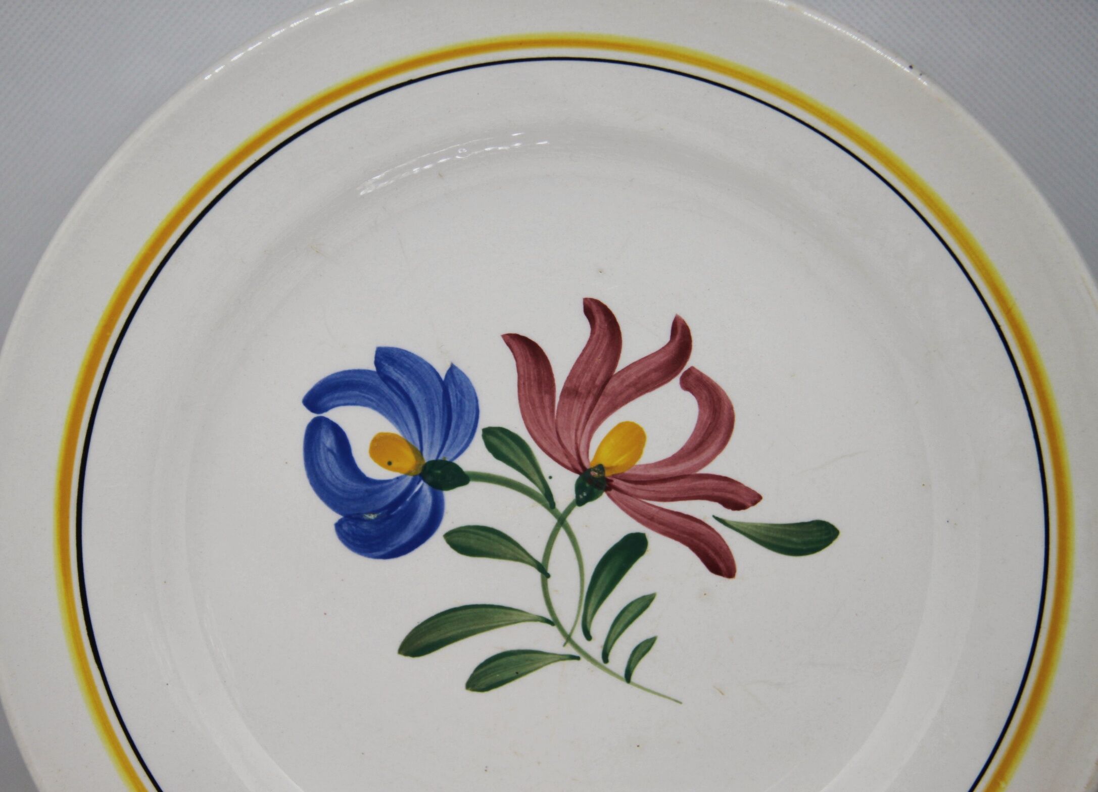 Lot de 4 assiettes plates Dunkerque - Digoin