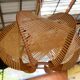Large Scandinavian vintage wood and wire hanging