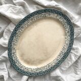 Oval ironstone dish "Sully" Choisy le Roi Hautin Boulenger et Cie