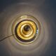 Smoked glass bubbles ceiling lamp gold-colored, wall lamp 1970s