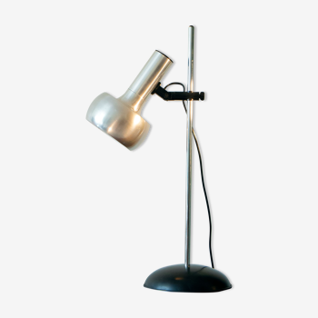 Desk lamp, aluminum and steel space age 1970
