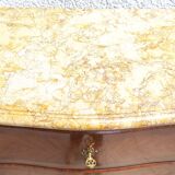 Louis XV style chest of drawers in precious wood veneer.