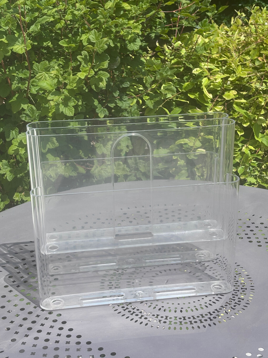 Vintage Kartell magazine rack by Giotto Stoppino