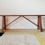 Old wooden farm bench L140
