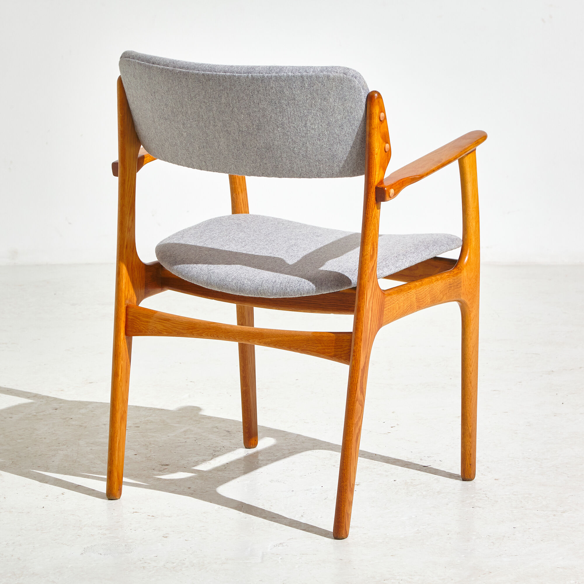 Model 49 oak armchairs by Erik Buch for O.D. Møbler