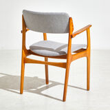 Model 49 oak armchairs by Erik Buch for O.D. Møbler