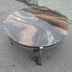 Coffee table in chrome and marble by Bendixen, Denmark, 1970s