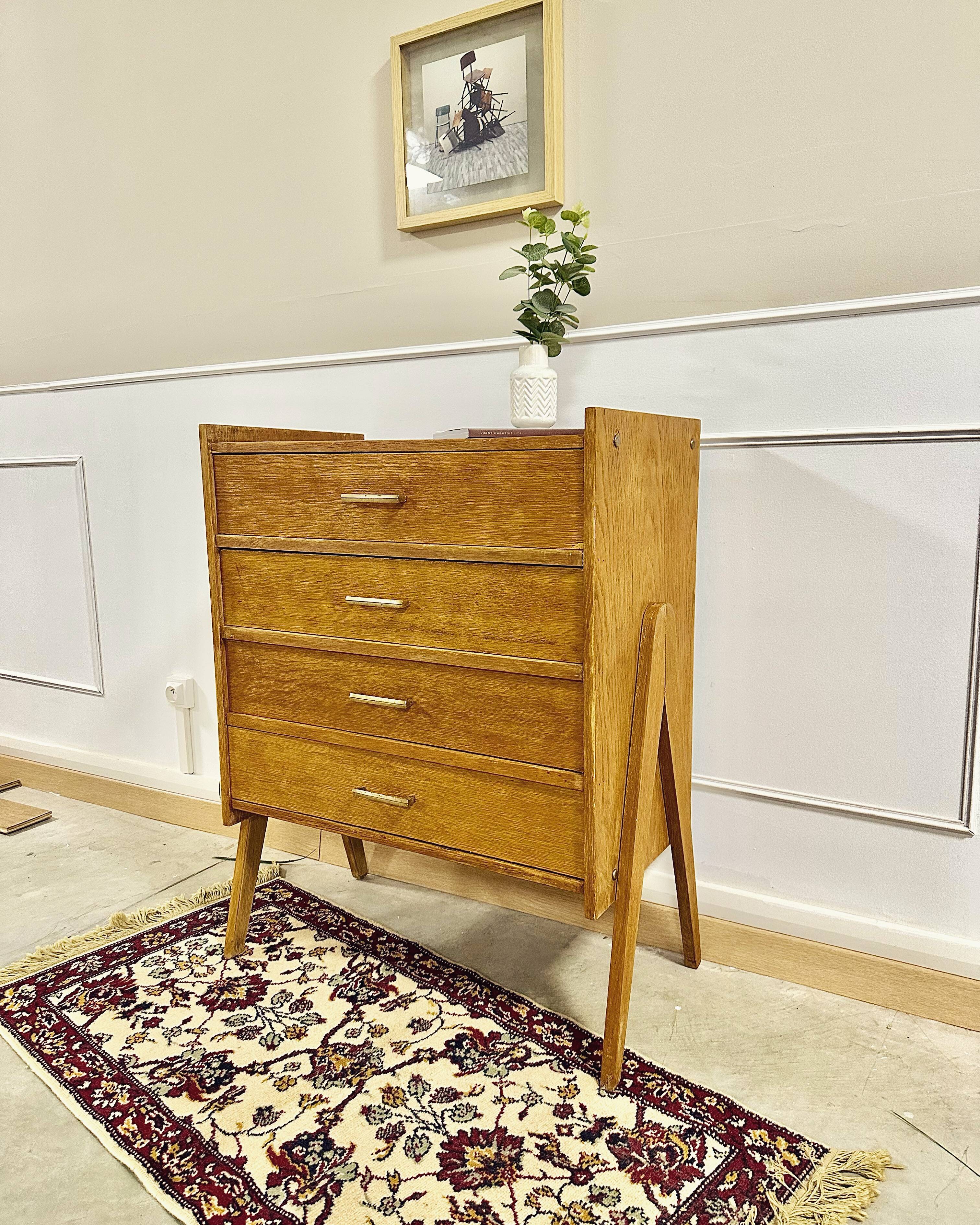 Vintage dresser feet compass