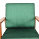 Scandinavian armchair "Stefan", restored, 60s, green bottle velvet