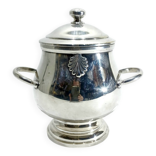 Christofle - sucrier métal argenté vendôme
