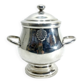 CHRISTOFLE - SILVER-PLATED SUGAR BOWL VENDÔME