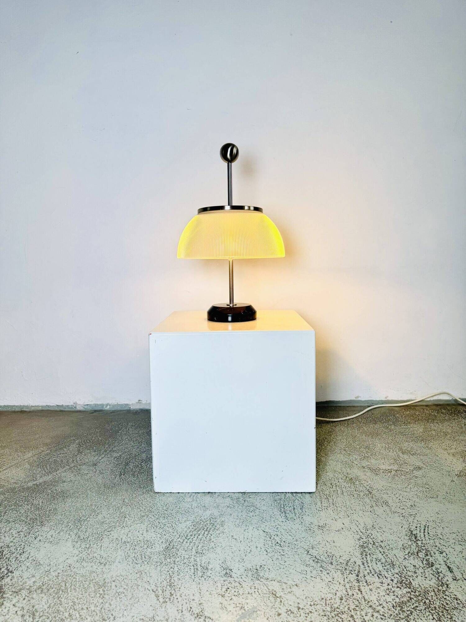 Model 'Alfa' Table Lamp With Marble Base By Sergio Mazza For Artemide, Italy 1950S Re-Issue