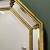 Vintage neoclassical octagonal mirror by Deknudt, Belgium, 1980s
