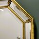 Miroir octogonal néoclassique vintage de Deknudt, Belgique, années 1980