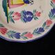 Old HB Quimper Plate Breton Decor Hand Painted