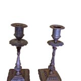 Bronze Art Nouveau Candlesticks