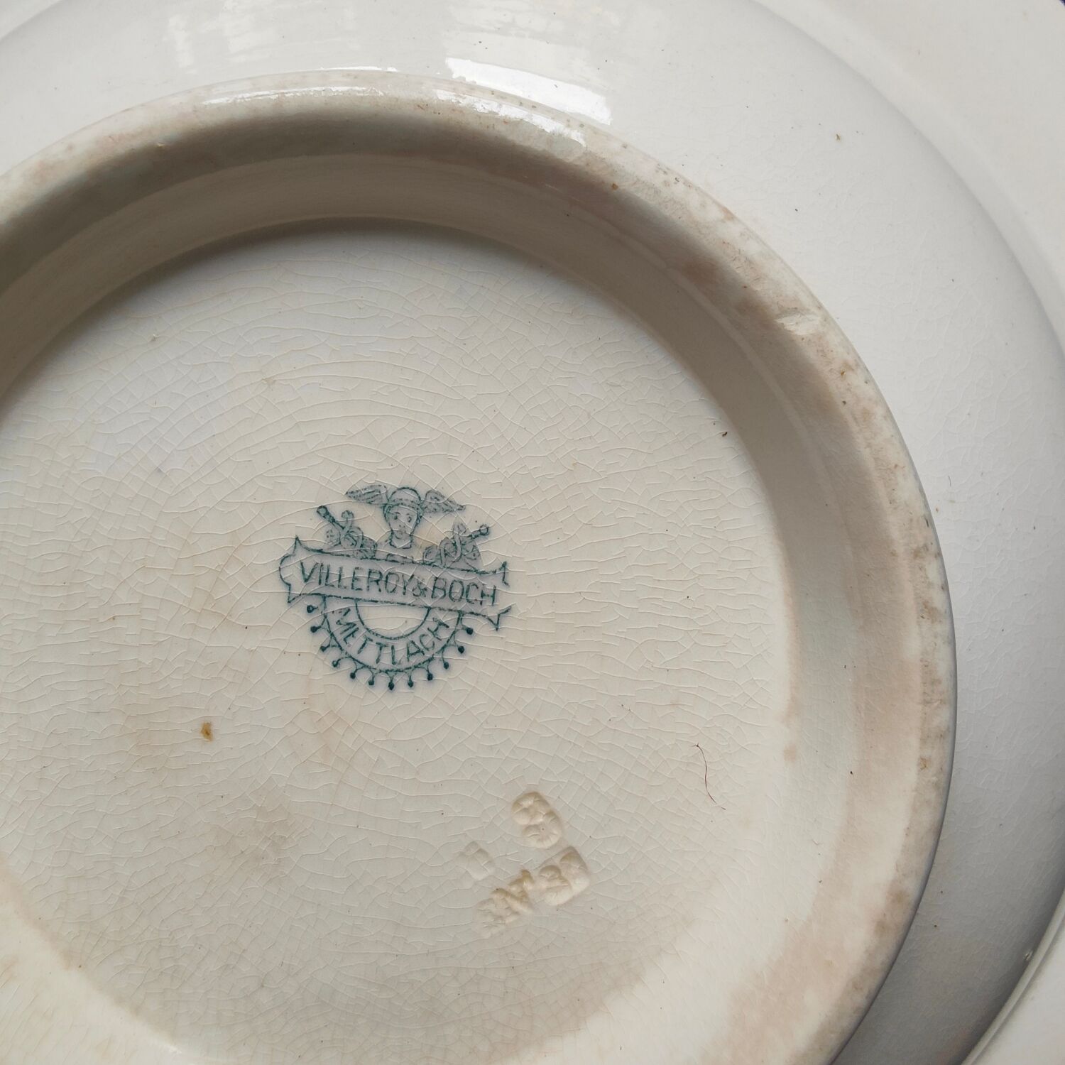 Plat ancien Villeroy et Boch Mettlach
