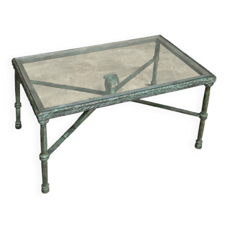 Bronze coffee table in the spirit of Giacometti.