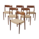 6 chaises à manger en teck par Niels Otto Møller