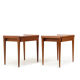 Fine danish pair of mid century teak nightstands