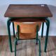 Children's desk and school chair with inkwell 30-40s