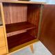 Ancien bahut enfilade en chêne clair pied compas design des années 50 vintage