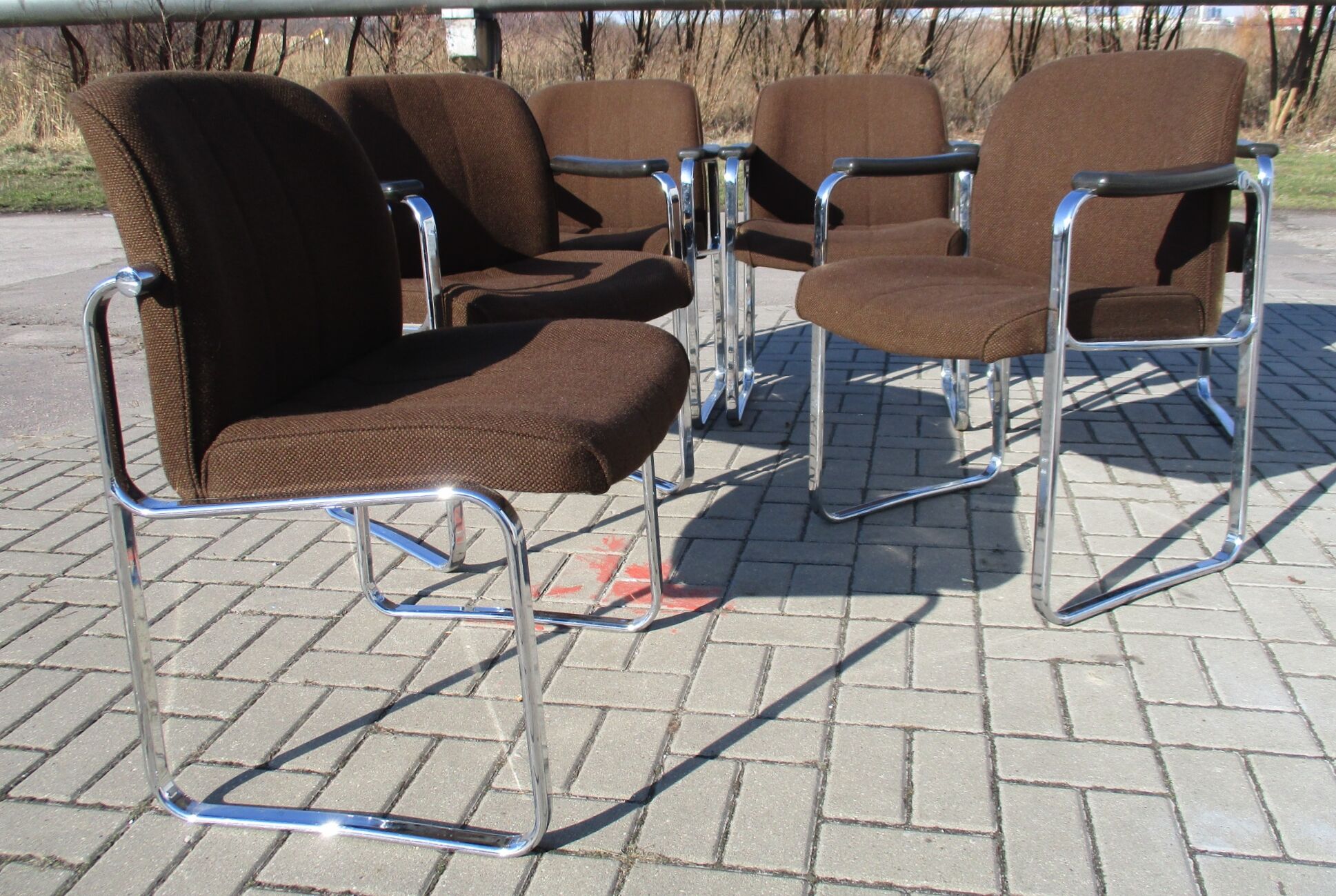 Set of Six Chairs, Röder Söhne, Germany, 1970s